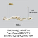 Axyaa Nordic LED Chandelier for Living Dining Room and Bar Counter Lighting
