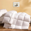 Axyaa King Size Luxury Feather Down Comforter, Ultra-Soft Cotton Blend, High Fill Power