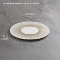 Axyaa Steak Tray Ceramic Dish - Creative Tableware for Western Cuisine