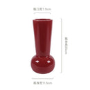 Axyaa Ceramic Small Vase: High-end Red Wedding Gift & New Year's Eve Decoration