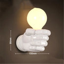 Axyaa Nordic Resin Metal Wall Sconce - Left & Right Hand Bedside Wall Light