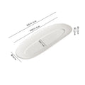 Axyaa Ceramic Sushi & Steak Plate | Japanese Style Long Strip Plate for Hotel Tableware