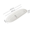 Axyaa Ceramic Sushi & Steak Plate | Japanese Style Long Strip Plate for Hotel Tableware