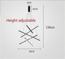 Axyaa Nordic Black LED Stair Chandelier Modern Ceiling Hall Pendant Light