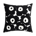 Axyaa Poppy Floral Embroidery Cushion Cover Blue Orange 45x45cm Home Decor for Living Room