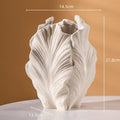 Axyaa Petal Ceramic Vase: Irregular Wrinkle Patterns, Hydroponic Home Decor Handicraft