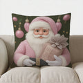 Axyaa Pink Gnomes Winter Decor Pillow Cover - Sofa, Bedroom, Car