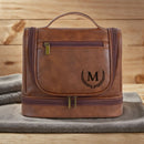 Axyaa Men's Business Toiletry Bag: Large Capacity PU Leather Travel Organizer