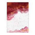 Axyaa Ayatul Kursi Pink Gold Marble Wall Art Print for Home Decor