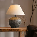 Axyaa Terracotta Ceramic Table Lamp for Home Decor & Lighting