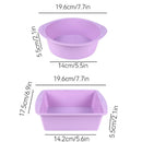 Silicone Cake Mold Tray Pans by Axyaa: Round & Square Nonstick Baking Pans