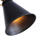 Axyaa Retro LED Wall Sconce Swing Arm Lamp, Black Industrial Vintage Iron Design