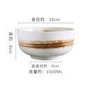Axyaa Japanese Ceramic Noodle Bowl with Lid, Single Serving － Creative Instant Ramen Bowl