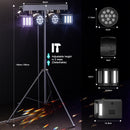 Axyaa RGBW LED Par Lights with Carry Bag for Concerts and Events
