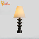 Axyaa Solid Wood Table Lamp LED E27 for Bedroom Living Room Zen Decor
