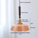 Axyaa Nordic Blue Glass Pendant Lamp for Dining Living Room Bedroom