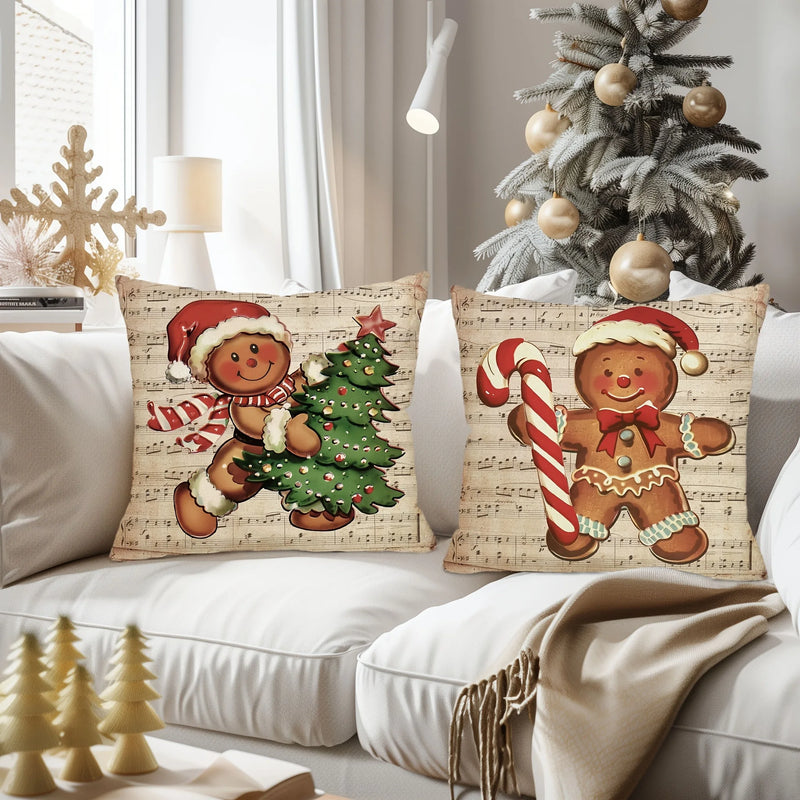 Axyaa Christmas Train Cabin Pillowcase: Festive Home Decor & Gift