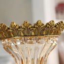 Axyaa European Resin Vase with Dried Flowers Arrangement for Luxury Home Decor