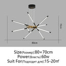 Axyaa Nordic Minimalist Chandelier: Dimmable LED Pendant Light for Modern Luxury Lighting