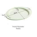 Axyaa Lilac Wheat Straw Dinner Plates Set - Eco Friendly Lightweight Tableware