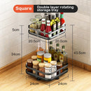 Axyaa Rotating Spice Rack Organizer for Kitchen Storage and Clean Organization