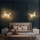 Axyaa LED Butterfly Background Wall Lamp - Modern Acrylic Iron Sconce Light