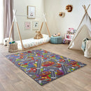 Axyaa Kids' Car Rugs: Non-Slip Room Play Mats for Boys and Girls
