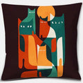 Axyaa Geometric & Animal Pattern Cushion Cover for Sofa, Bedroom, Car - Abstract Design