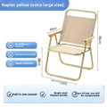 Axyaa Portable Beach Chair: Foldable Carbon Steel Outdoor Camping Stool