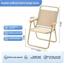 Axyaa Portable Beach Chair: Foldable Carbon Steel Outdoor Camping Stool