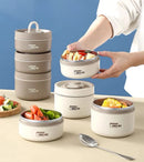 Axyaa Stainless Steel Thermal Lunch Box Bag Large Capacity BPA-Free Container