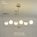 Axyaa Modern Chandelier LED Suspension Lamp for Kitchen Island Table Living Room Bedroom