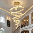 Axyaa Crystal Chandelier Pendant Light for Living Room and Bedroom