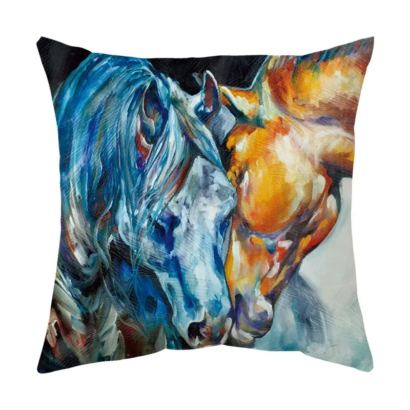 Axyaa Wild Animal Pillow Cover 45*45cm - Decorative Cushion for Living Room, Sofa, Car