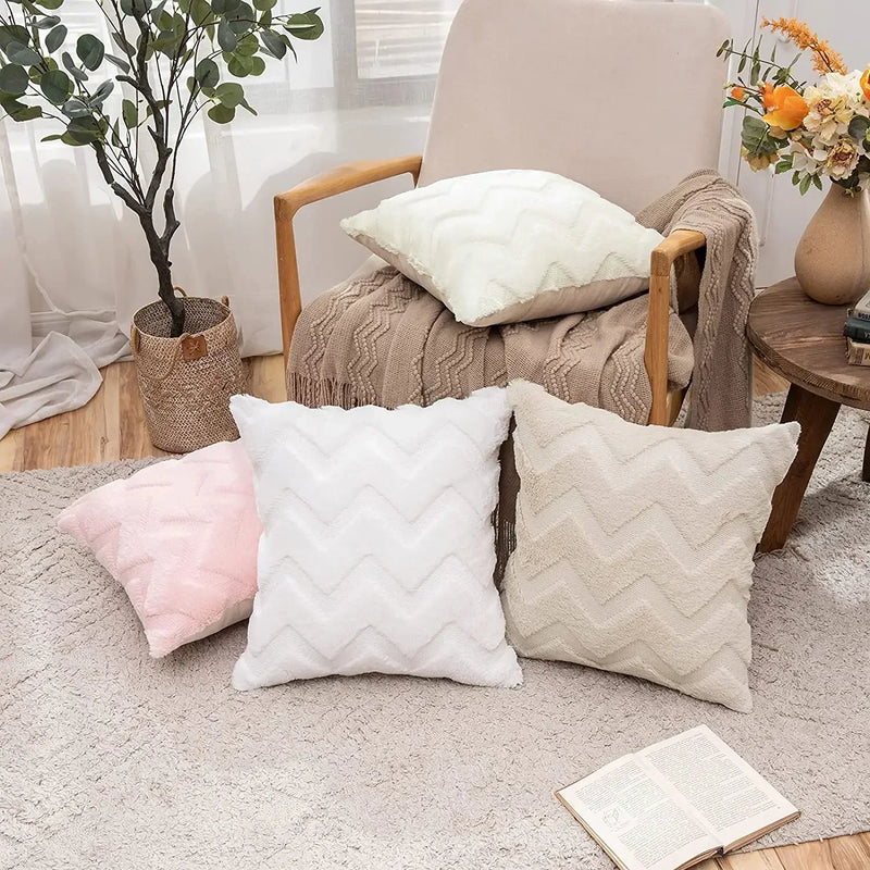 Axyaa Velvet 45x45 Sofa Cushion Cover for Living Room Nordic Home Decor