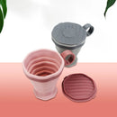 Axyaa Folding Coffee Cup: Portable Outdoor Water Cup with Lid for Travel