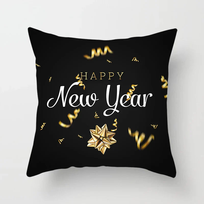 Axyaa Christmas Theme Pillowcase for Festive Sofa Decor and Holiday Gift