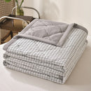 Axyaa Striped Checkered Thin Summer Blanket | Skin-Friendly & Cool Blanket