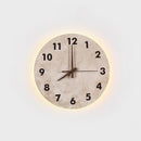 Axyaa Yellow Cave Stone Retro Clock Wall Lamp for Chinese-Style Living Room