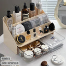 Axyaa Acrylic Makeup Organizer: Large Capacity Cosmetic Storage Box for Brushes, Lipstick & Skincare