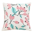 Axyaa Floral Embroidered Throw Cushion Cover Cotton Pillowcase for Living Room Sofa.