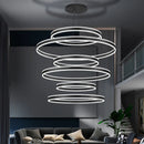 Axyaa Modern Stair Chandelier Ceiling Pendant Lights - LED Indoor Living Room Lighting