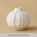 Ceramic White Vase for Home Decor by Axyaa