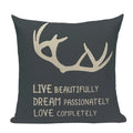 Axyaa Nordic Wildlife Cushion Covers 45x45cm Square Printed Pillow Case