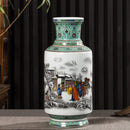 Axyaa Modern Chinese Jingdezhen Ceramic Powder Color Vase Arrow Tube