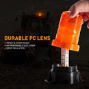 Axyaa 30 LED Strobe Light Emergency Beacon for Car Truck School Bus Amber Blue Red 12V-80V