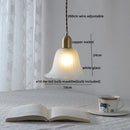 Axyaa Modern LED Pendant Lamps Copper Glass Light Fixtures E14 Nordic Style