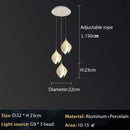 Axyaa Magnolia Chandelier: Luxury Adjustable Pendant Light for Staircase, Restaurant, Hotel