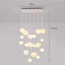 Axyaa Modern LED Chandelier Pendant Light Ceiling Lamp for Stylish Interior Lighting