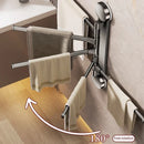 Axyaa Rotating Towel Rack: Multi-bar, Folding, Kitchen & Bathroom Storage Rack